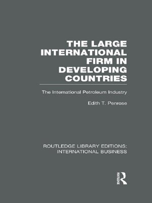 cover image of The Large International Firm (RLE International Business)